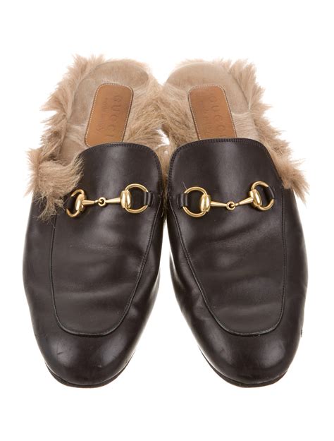 gucci horsebit leather slipper sizing|Gucci princetown slipper fur.